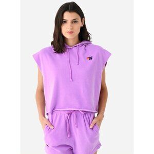 Aviator Nation Purple Sleeveless Hoodie